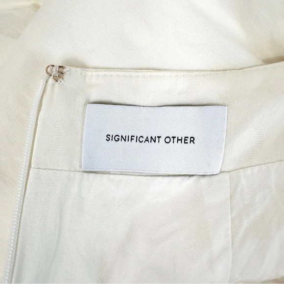 Tiered Cut-Out Maxi Dress in Ivory Size Small Significant Other Anthropologie - Picture 9 of 15